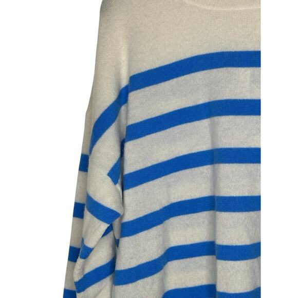 NWT Madewell Womens (Re)sponsible Cashmere Sweater Medium Oversized Striped - Picture 8 of 14